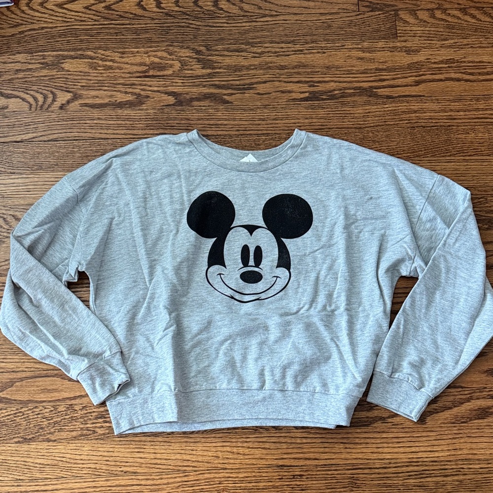 Disney Gray Mickey Mouse Sweatshirt